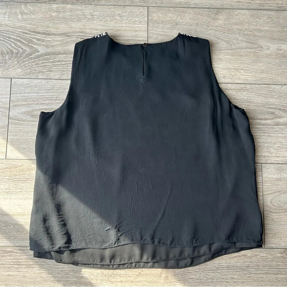 Rena Rowan Pure Silk Embroidery Sleeveless Blouse - Picture 10 of 15